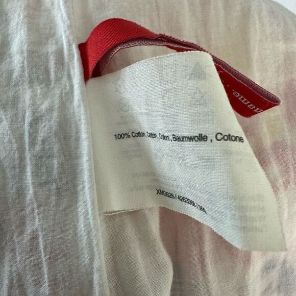 Esprit Women's 12 Flower Power Smocked Maxi Dress Vibrant Pink Yellow Ruffled - Picture 7 of 8